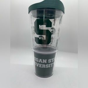 Michigan State Spartan MSU  "S" Tervis Tumbler 24 oz Keeps Drinks Hot & Cold
